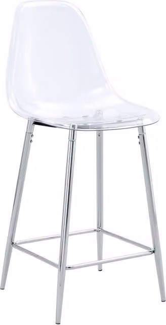 Set di 4 Sgabelli da Bar Trasparenti con Struttura in Metallo Argento, Oro o Nero, Ideali per Cucina, Bar e Sala da Pranzo