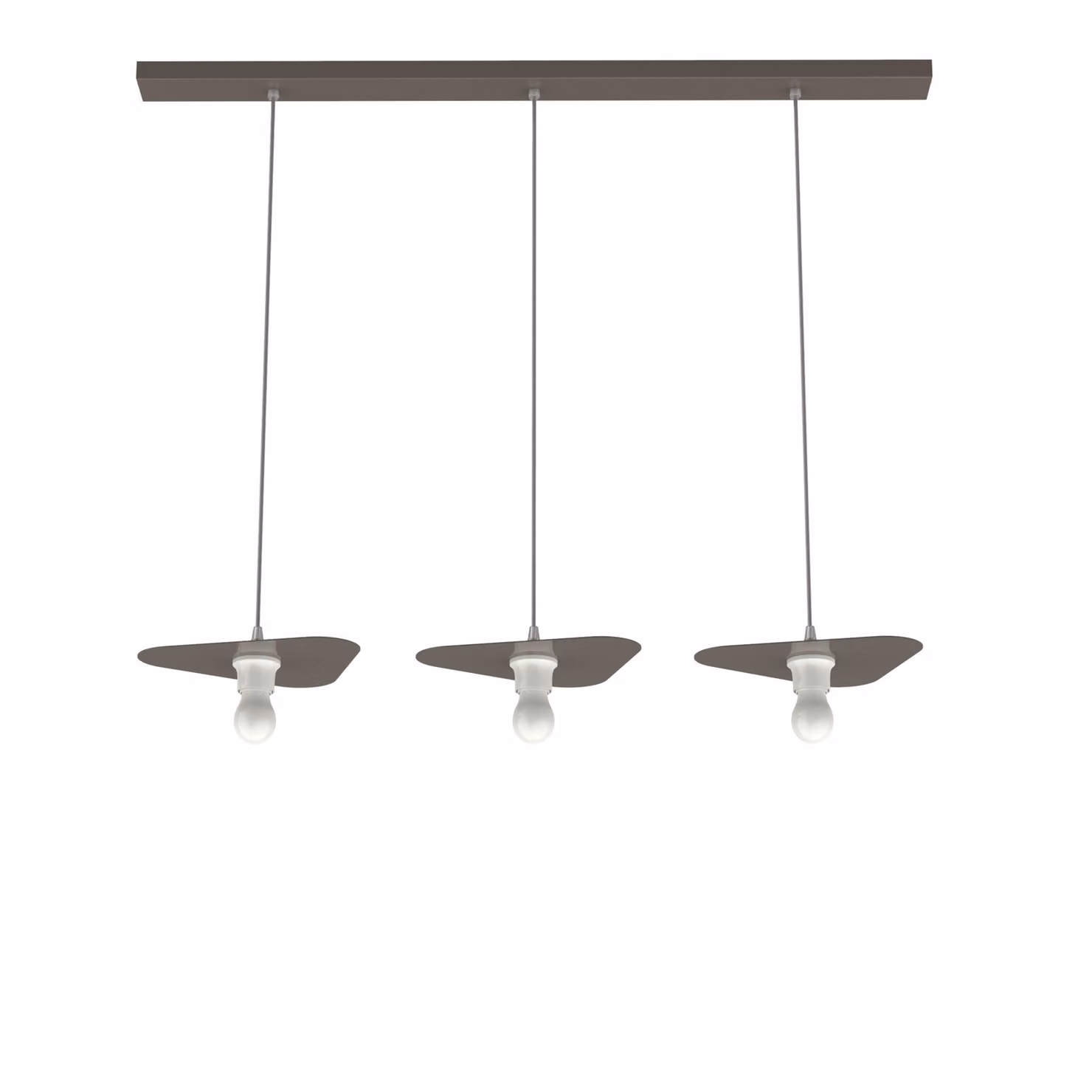 Lampada A Sospensione Cloud Lineare A 3 Luci, Monocolore Lucida