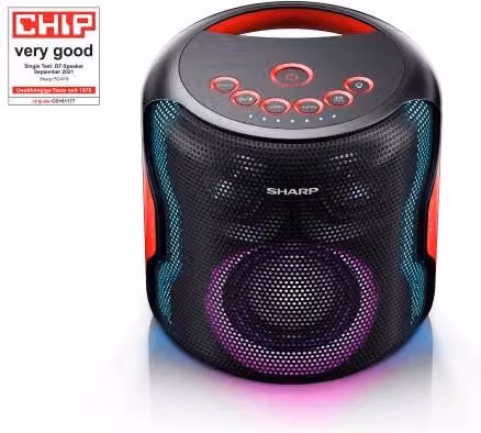 Sistema di altoparlanti portatile Sharp PS-919 2.1 nero con Bluetooth e potenza 130 W