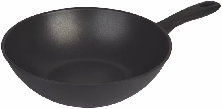 Wok in alluminio antiaderente per induzione con manico linea Avola, diam. 30cm (FINE SERIE)