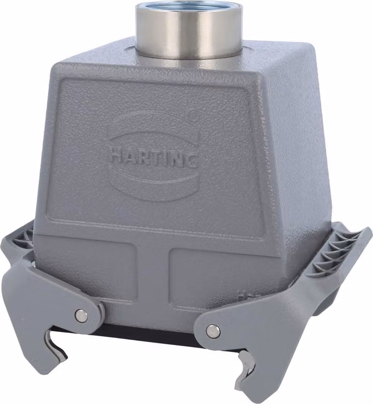 HARTING Han 32B Alloggiamento connettore alto, 1xM32 uscita cavo diritta, con 2 staffe trasversali Vite M32 Area di serraggio