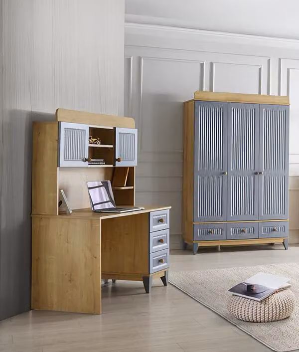 Kleiderschrank Schreibtisch Modernes Design Kinderzimmer Arbeitszimmer Möbel