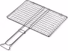 Griglia barbecue a doppia rete in acciaio inossidabile Ompagrill Cromo lucido L: 37 cm