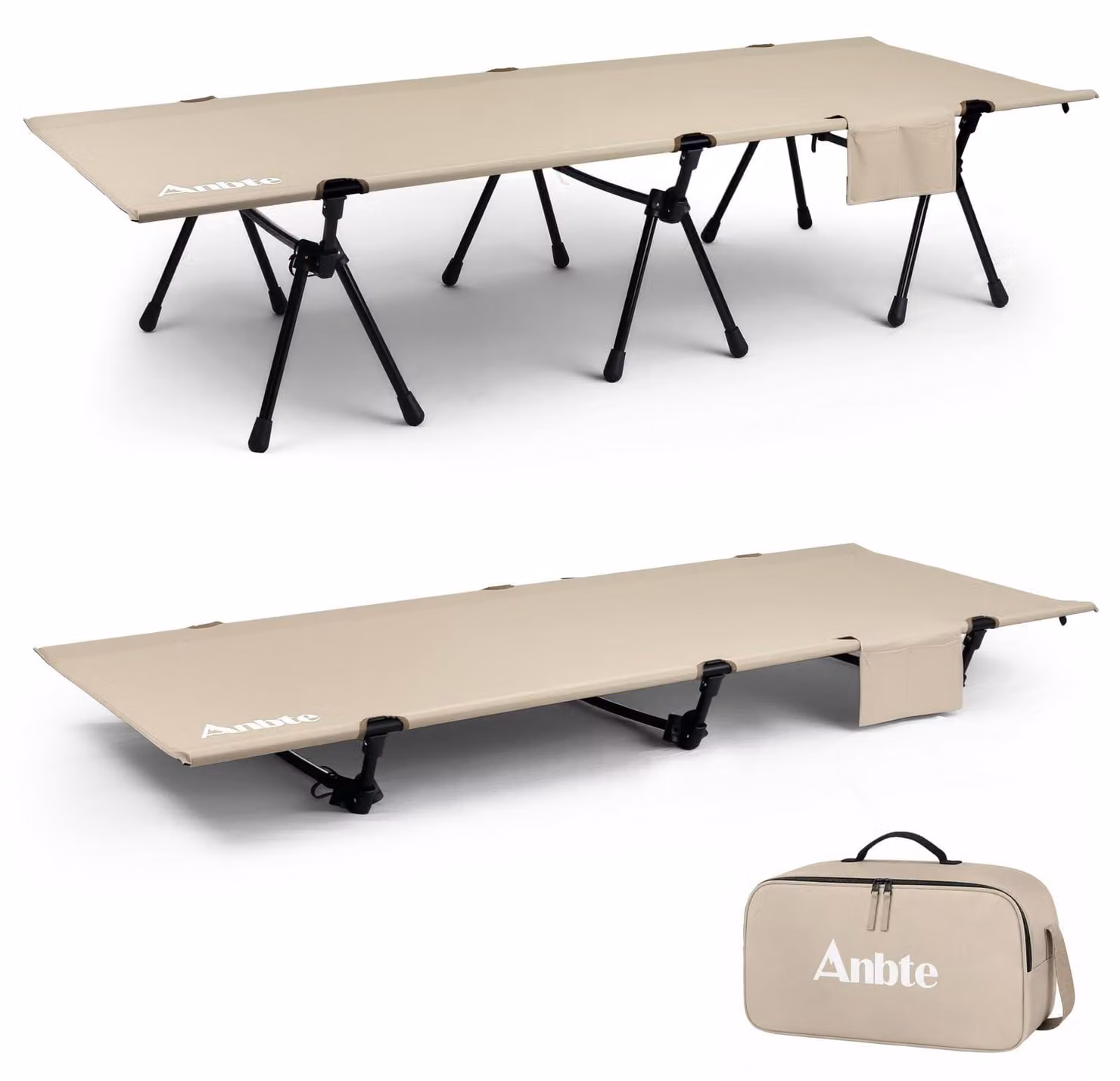 Letto da campeggio regolabile in altezza per bambini, dimensioni 190 x 70 cm
