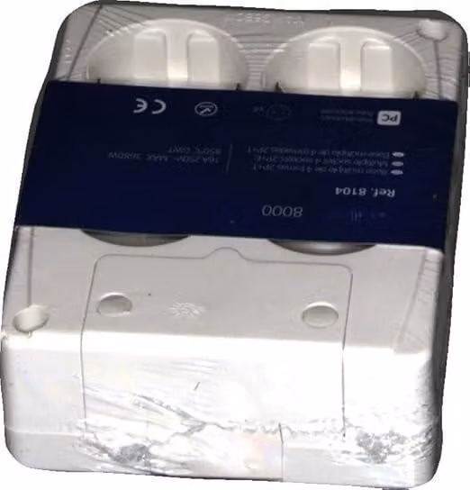 Multipresa quadrata, 4 prese, senza fili, 3680 W