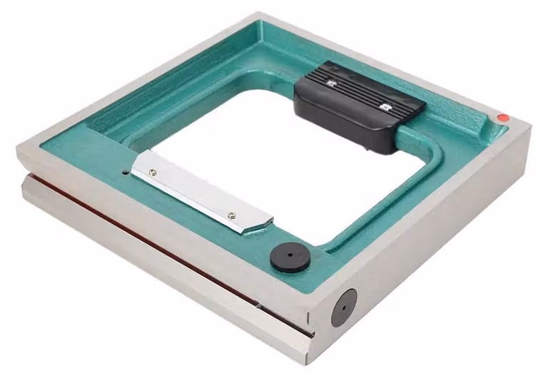 Livella a bolla di precisione in metallo – Livella per macchinari di alta precisione – 250 mm (25 cm) – Contenitore in legno – Elevata precisione per il posizionamento di macchinari