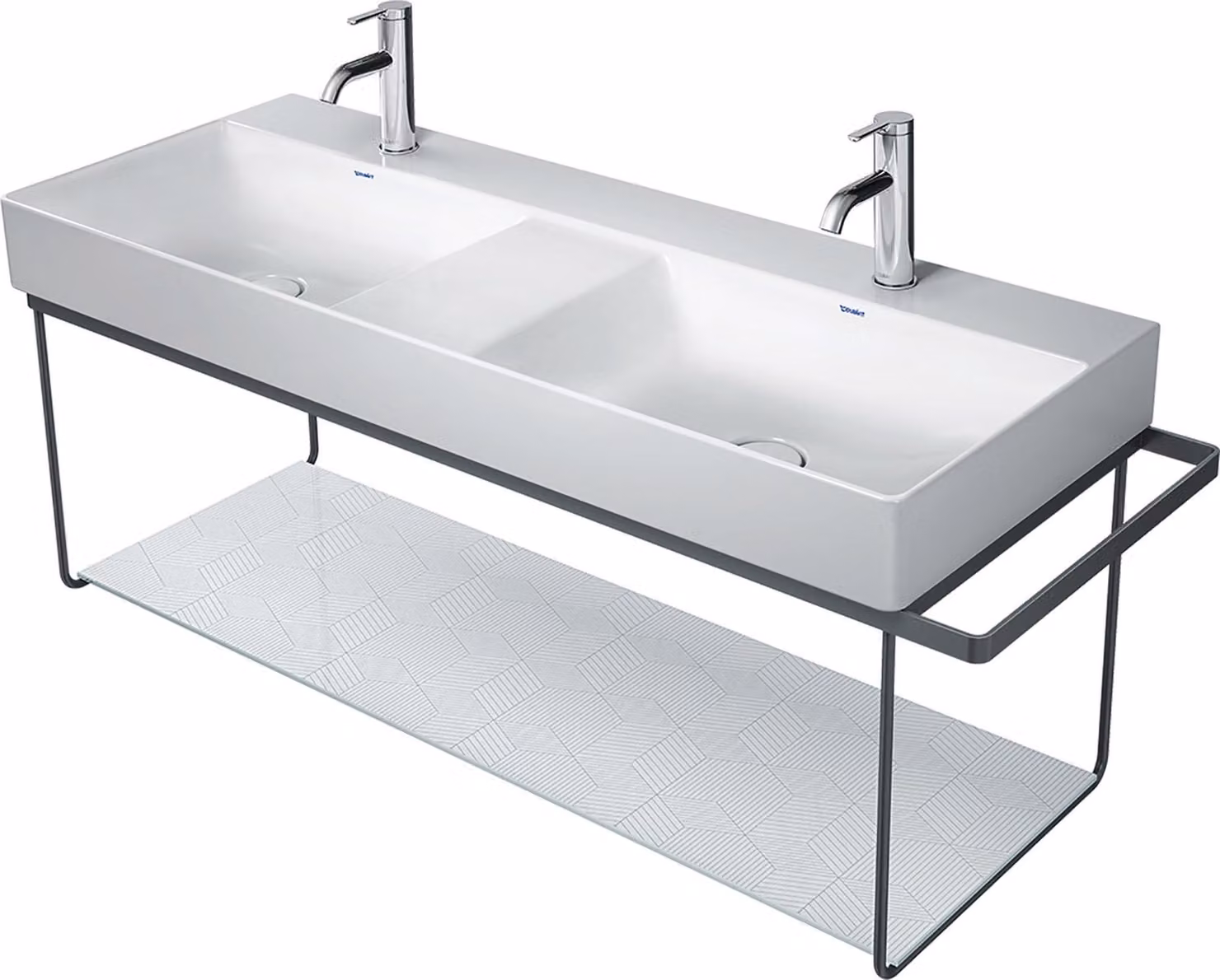 Duravit DuraSquare console en métal 126,5x45,1cm, pour lavabo 235312, montage mural, 0031184600, 0031184600
