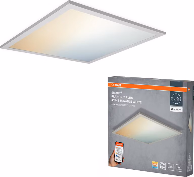 Osram SMART+ Matter Planon Plus, LED, 2100 lm, IP20, bianco