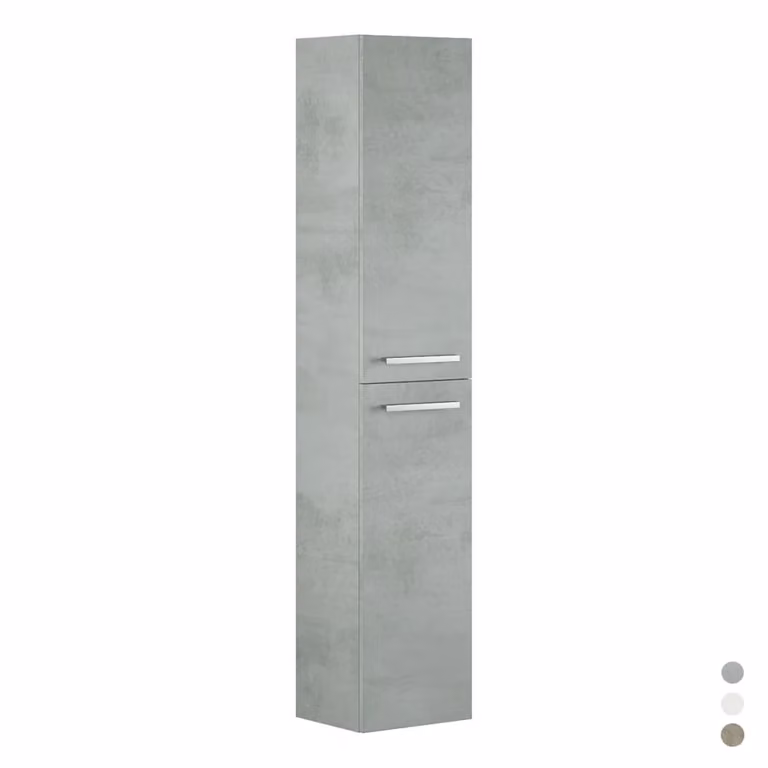 Colonna bagno sospesa IPERBRIKO in rovere Alaska, finitura lucida, H 150 x L 30 x P 25 cm
