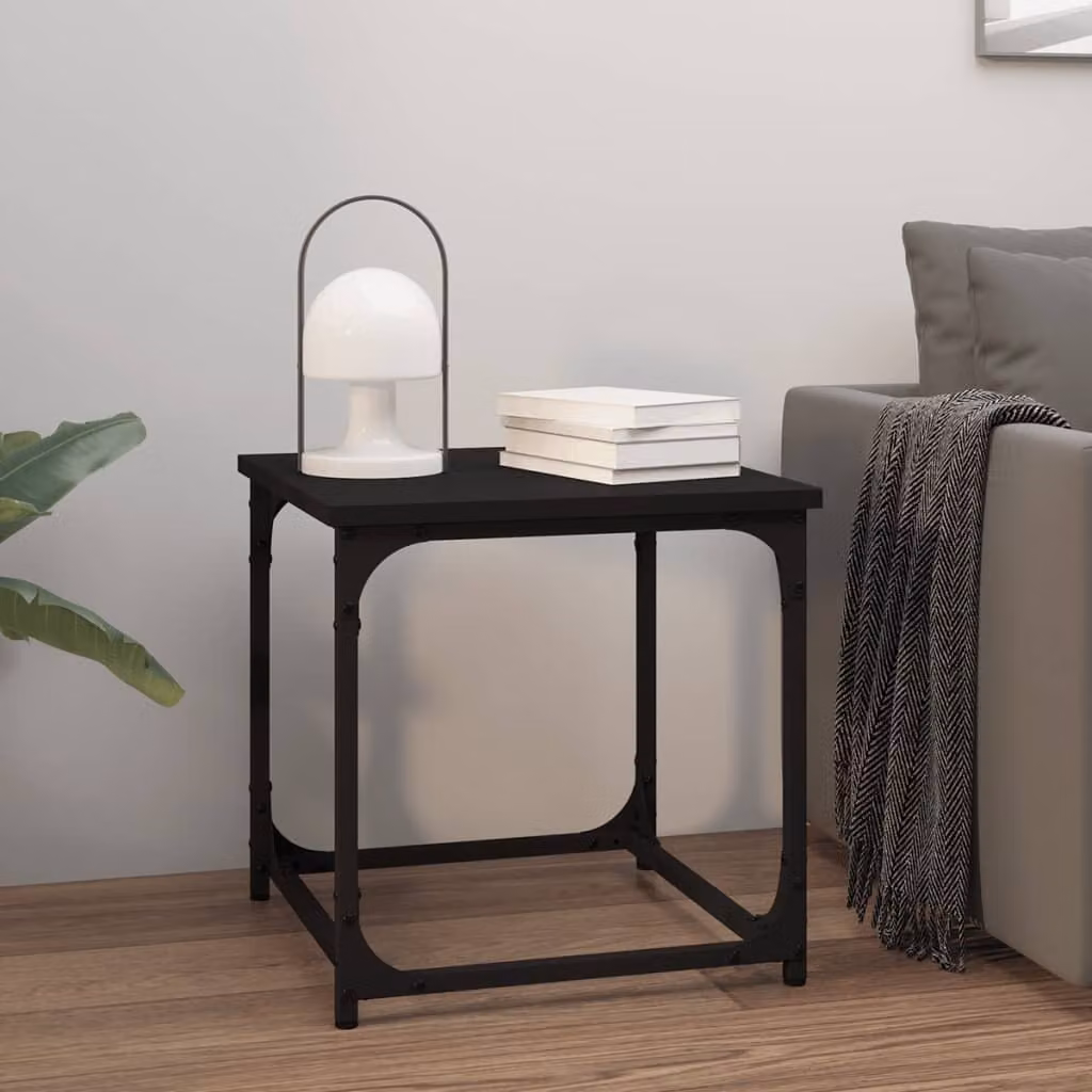 Maison Exclusive - Tavolino nero 40x40x40 cm Materiale ligneo