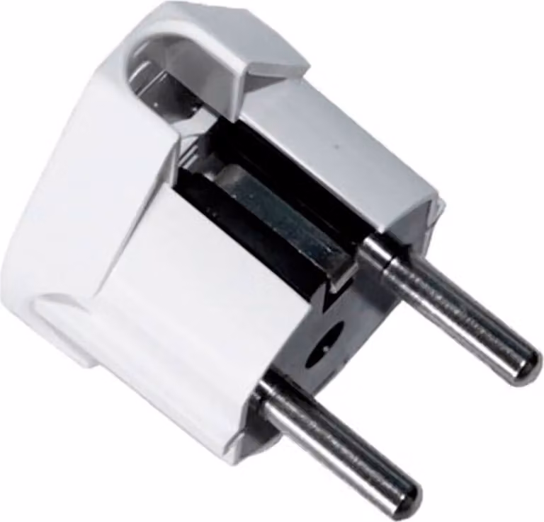Spina Schuko Edm 4,8 Mm 16a Bianco Taglia unica / Spina UE 220V Bianco Taglia unica