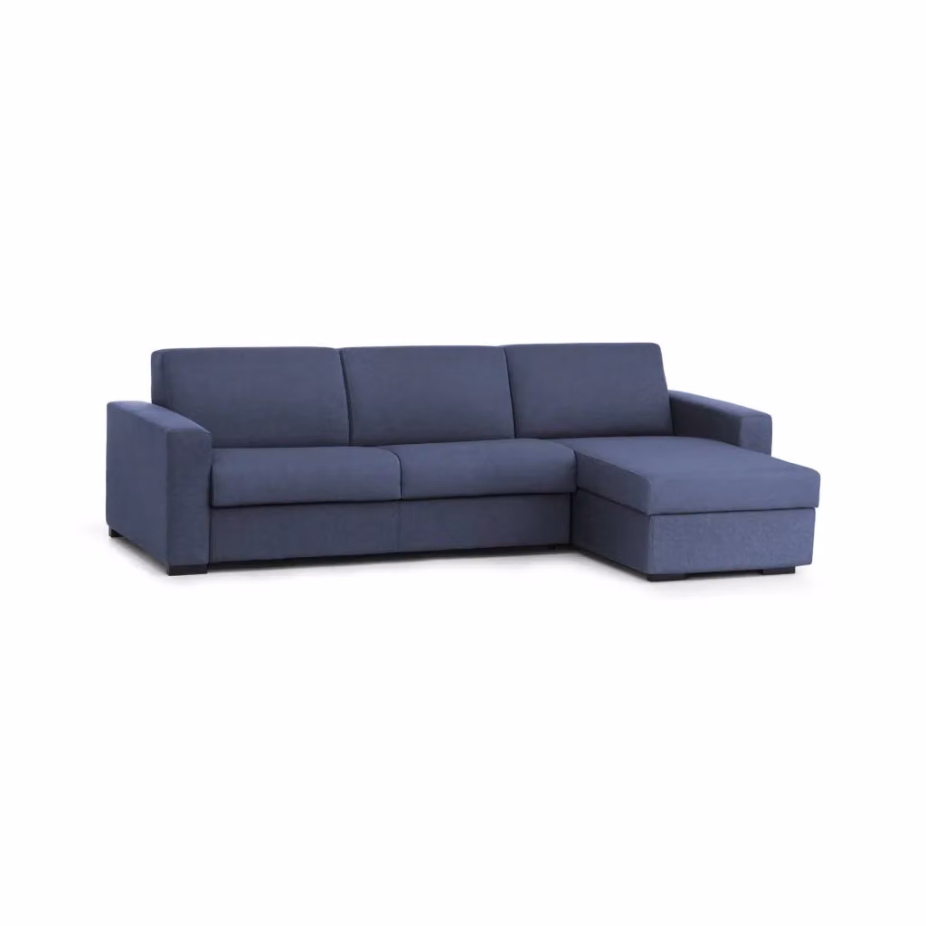 Divano Letto Allegria Talamo Italia con Penisola Sfoderabile, L Shape, Blu, L/P/H: 260 x 95 x 90 cm – 2