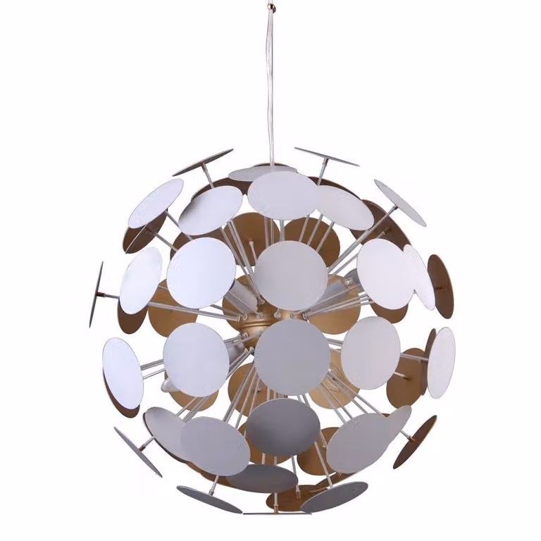 Italux Mailone lampadario moderno bianco AD20180/6B WH+GD