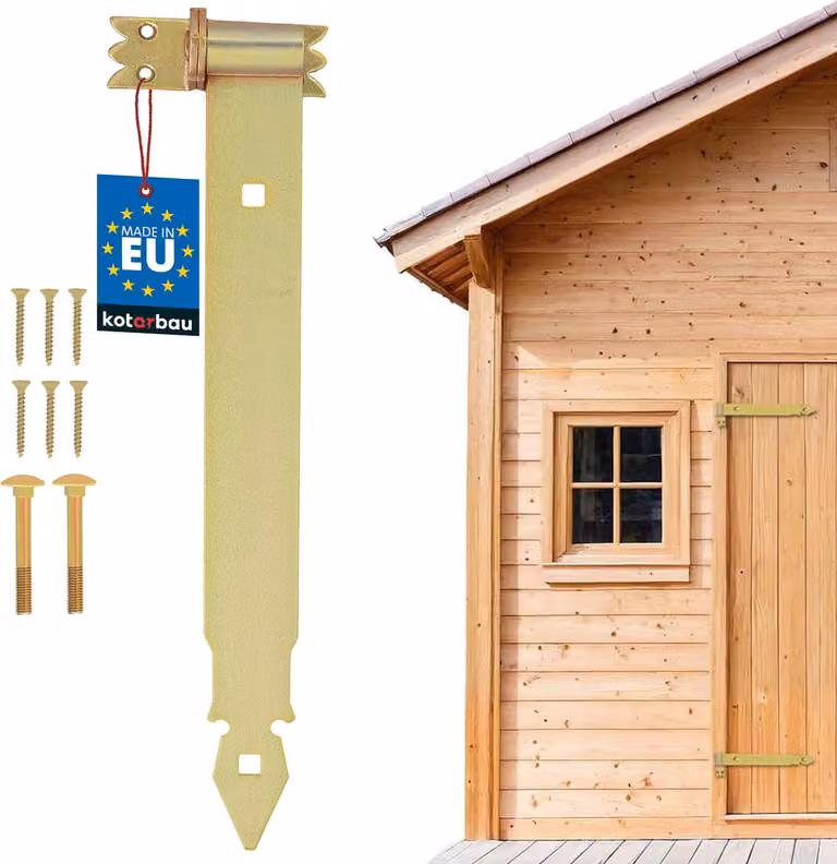 KOTARBAU® Cerniera per persiana Oro 400 mm cerniere a croce Cerniera per porta in acciaio zincato Cerniera per porta in legno Cerniera per persiana in legno Cerniere per porte pesanti Cerniera per porta ad angolo Cerniere per porte Cerniera per persiana c