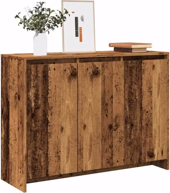 Credenza in stile rustico vidaXL in MDF marrone L: 102 cm, P: 35 cm, H: 55 cm