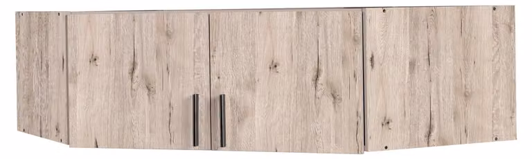raumhirsch, elemento superiore per mobile contenitore, legno di quercia Wellington, finitura grafite, dimensioni 117/40/117