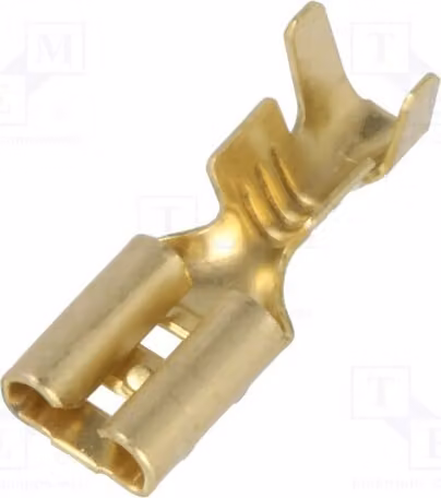50 connettori a crimpare: a filo piatto, femmina, da 0,5 a 2 mm², spessore 0,5 mm, larghezza 4,8 mm, per cavi isolati 2670.05.00.9