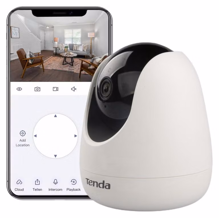 Telecamera di sorveglianza interna - 1080p - Rotazione 360° - Visione notturna fino a 12 m - Wi-Fi