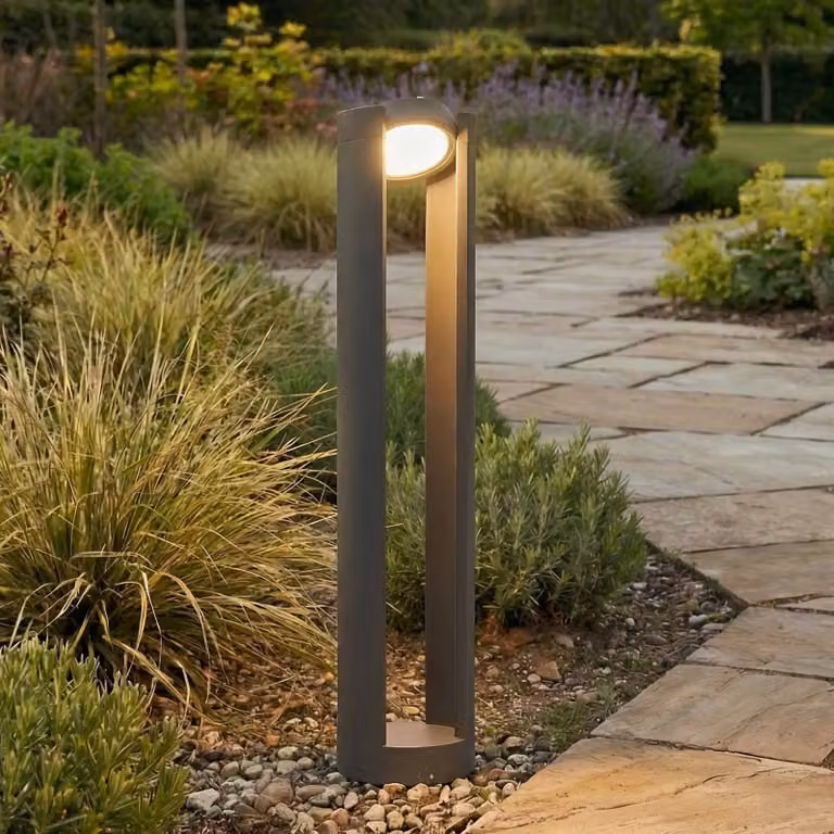 Lampioncino da giardino DYLEN Lucande, Nero, Alluminio, Moderno, Lampada LED da esterni