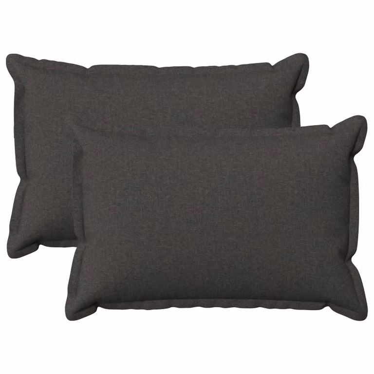 Set di 2 federe vidaXL HOUTEN grigio, rettangolari, 40 x 60 cm