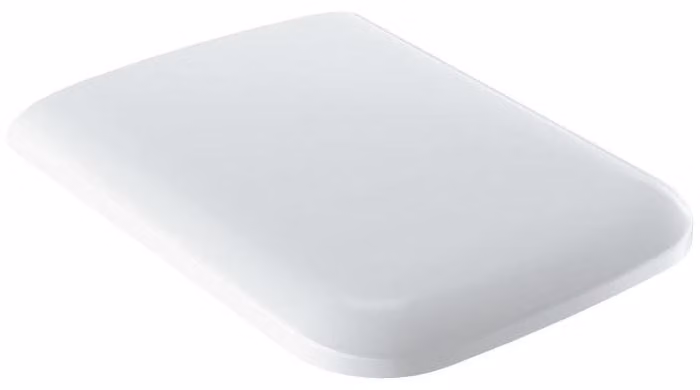 Siège de WC Geberit iCon Square, blanc, avec dispositif d'abaissement automatique, 500.837.01.1, 500.837.01.1