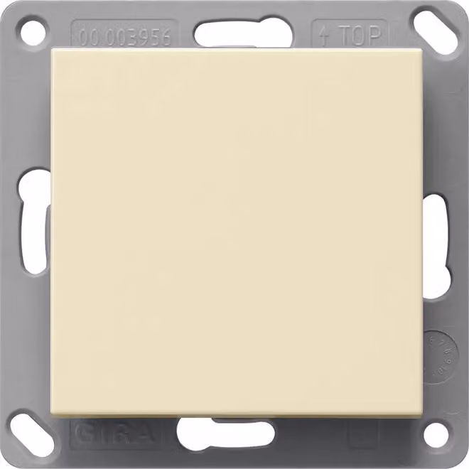Gira 242101 Trasmettitore radio da parete senza batterie, singolo, Sistema 55, bianco crema