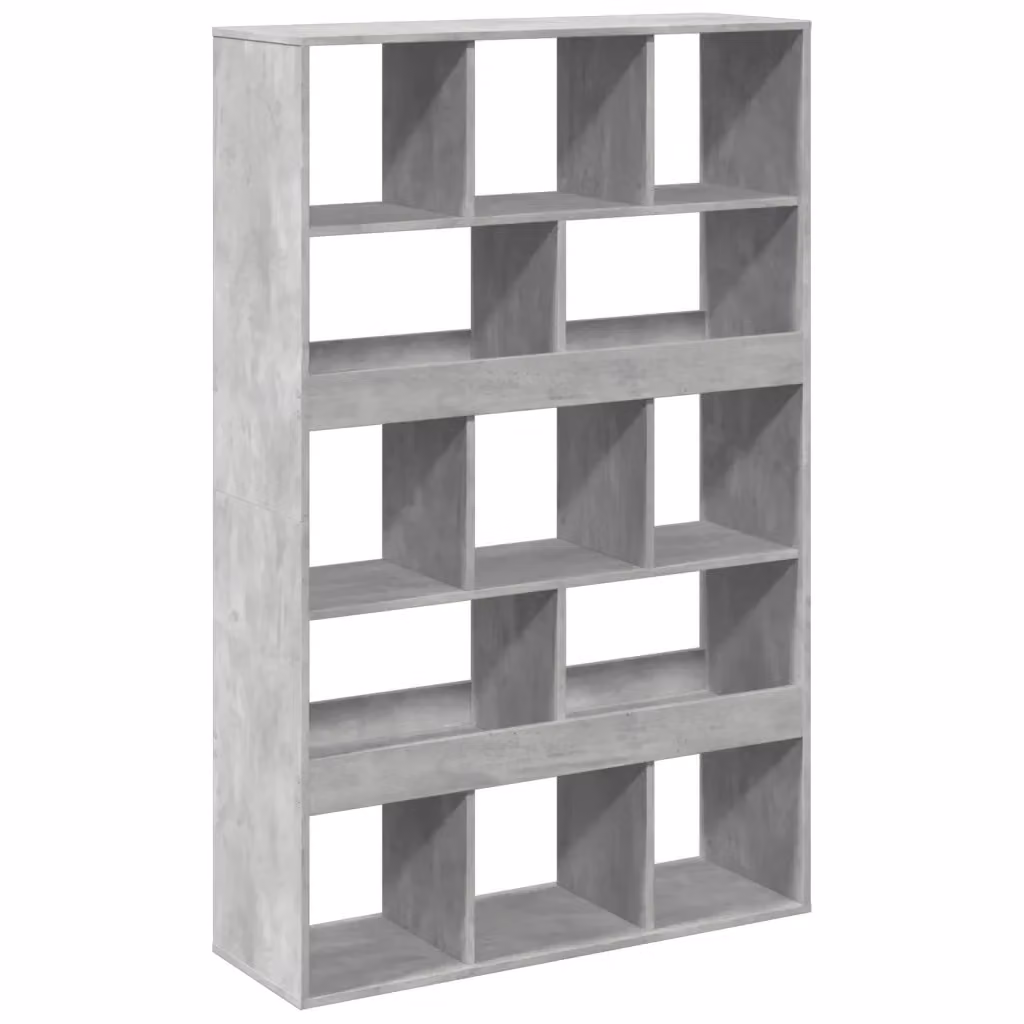 Libreria vidaXL Grigio in MDF da soggiorno, L 100 cm x P 33 cm x H 156,5 cm – 2