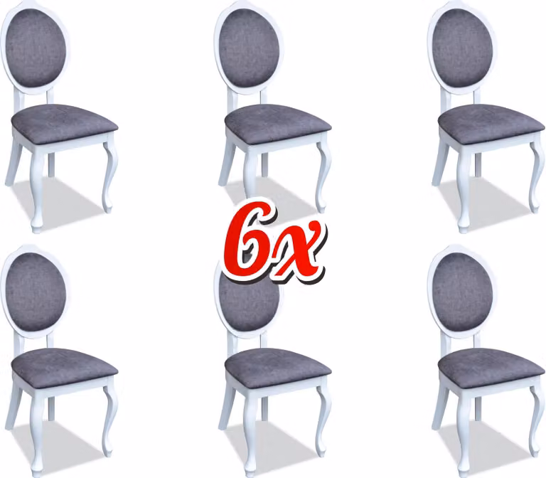 Esszimmer Stuhl Set Garnitur Lehn Stühle Komplett Gruppe Wohnzimmer 6x Stück