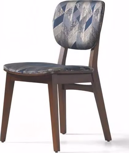 Esszimmer Polsterstuhl Moderne Design Textil Stuhl Mehrfarbig Luxus Möbel