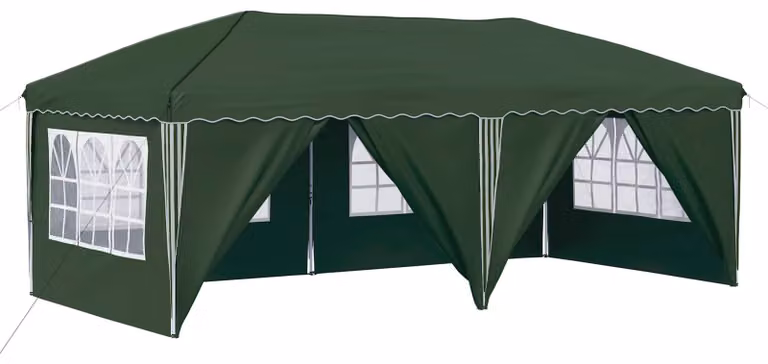 Tenda per feste a pop-up 575 x 288 x 245 cm Verde