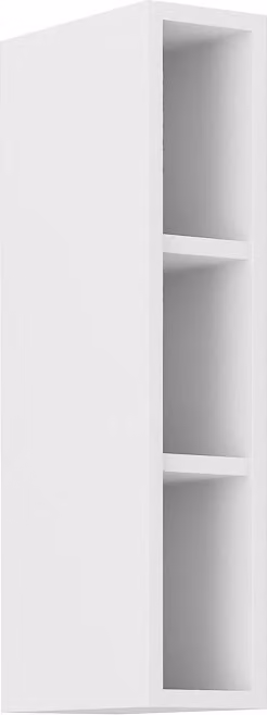 Armadietto superiore aperto LAJLA - larghezza 15 cm, bianco