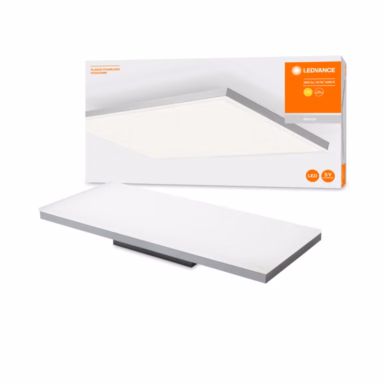 Plafone Ledvance Planon Frameless 60 x 30 35 Watt LED Lampada da soffitto Bianco caldo 1800 lumen