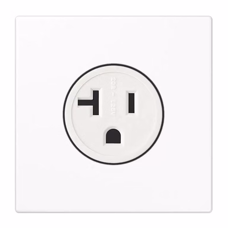 Jung LS521-20WW Presa standard USA NEMA bianco alpino