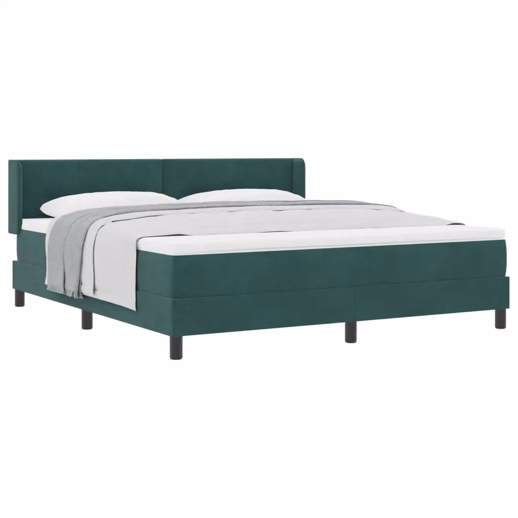 Letto Ibrido con Testiera in Velluto Verde vidaXL L: 180 cm, P: 200 cm, H: 203 cm – 2