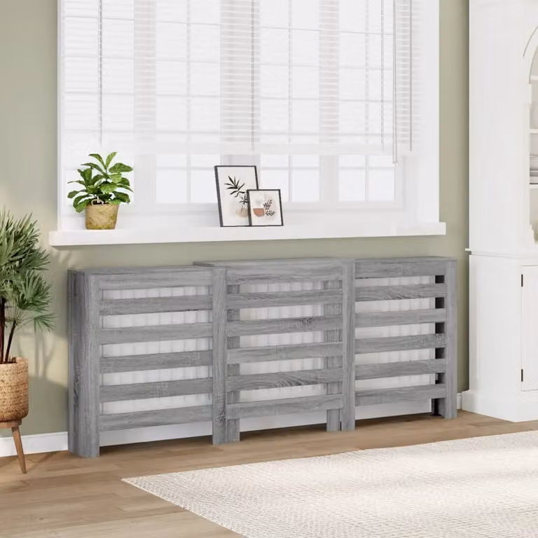 Copertura per radiatori vidaXL Sonoma grigio L: 205 cm, P: 21,5 cm, H: 83,5 cm