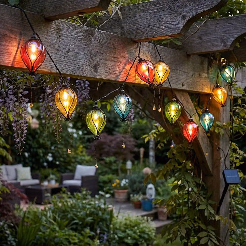 Lampada solare a LED, ghirlanda luminosa, palloncini, IP44, L 380 cm