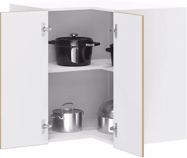 Pensile da Cucina ad Angolo-Mobile Cucina da Parete Lucca Rovere Artigianale Truciolato