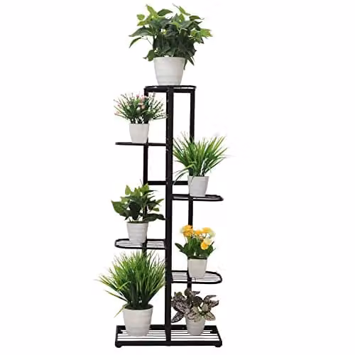 Cre Cra Supporto per Piante,scaffale porta piante,scaffal porta piant,scaffale portavasi a 6 Piani Espositore per Fiori Scaffalatura Fiorier per,scaffale per fiori in metallo,porta fiori Interna