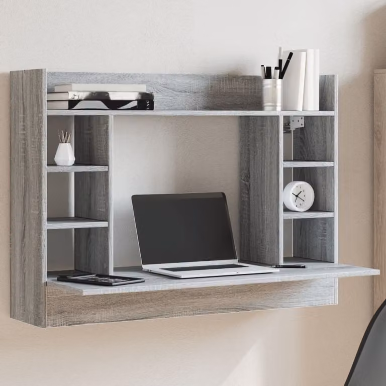 Maison Exclusive - Scrivania da parete Grigio Sonoma 105x48x75 cm Materiale ligneo
