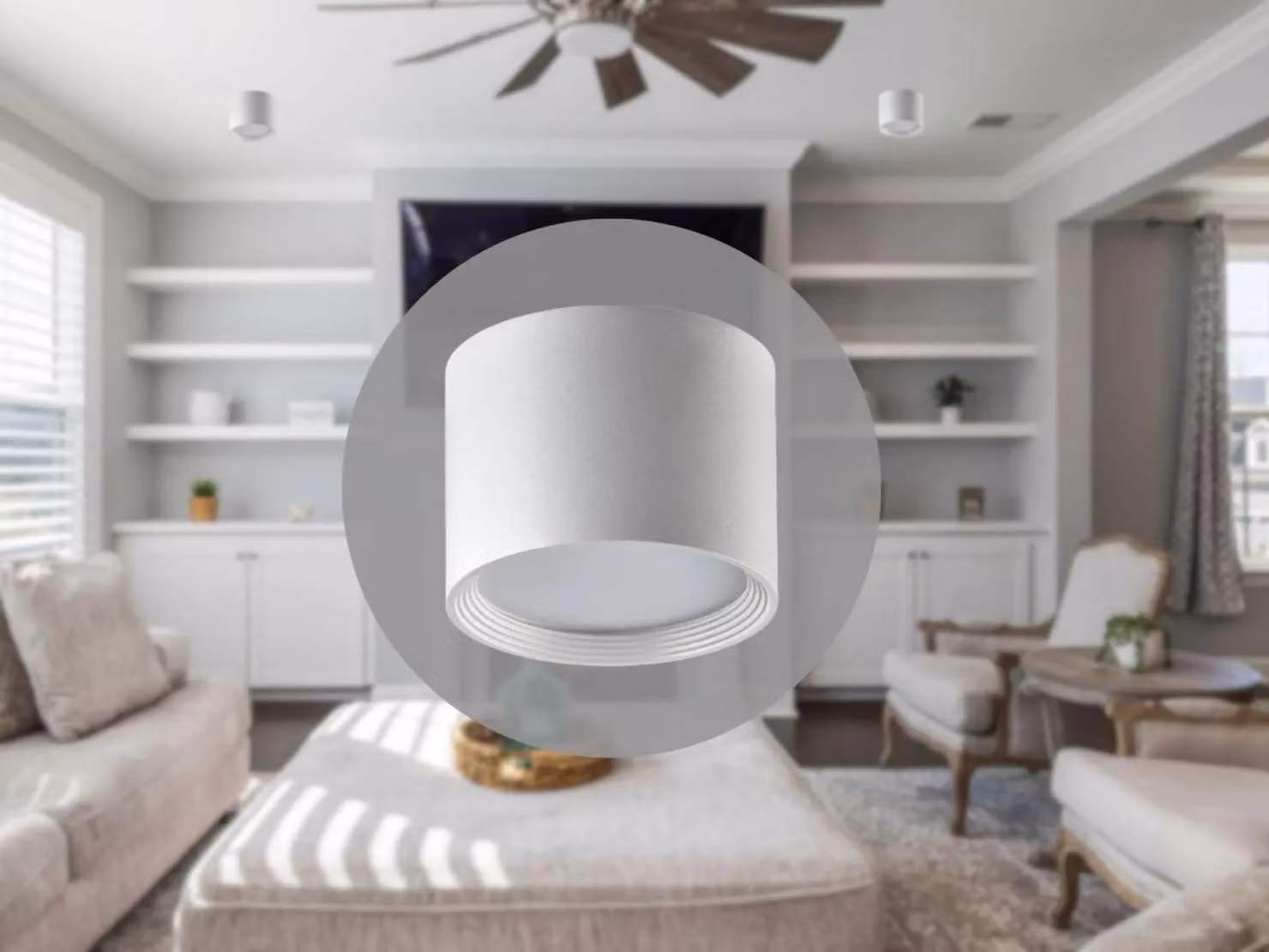 NEDES Lampada a LED direzionale LPL522, 12W, 4000K, SMD, colore bianco