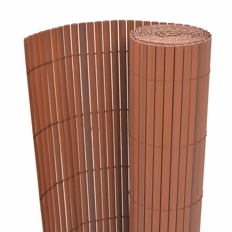 Recinzione per giardino vidaXL in PVC marrone, L: 500 cm, H: 150 cm