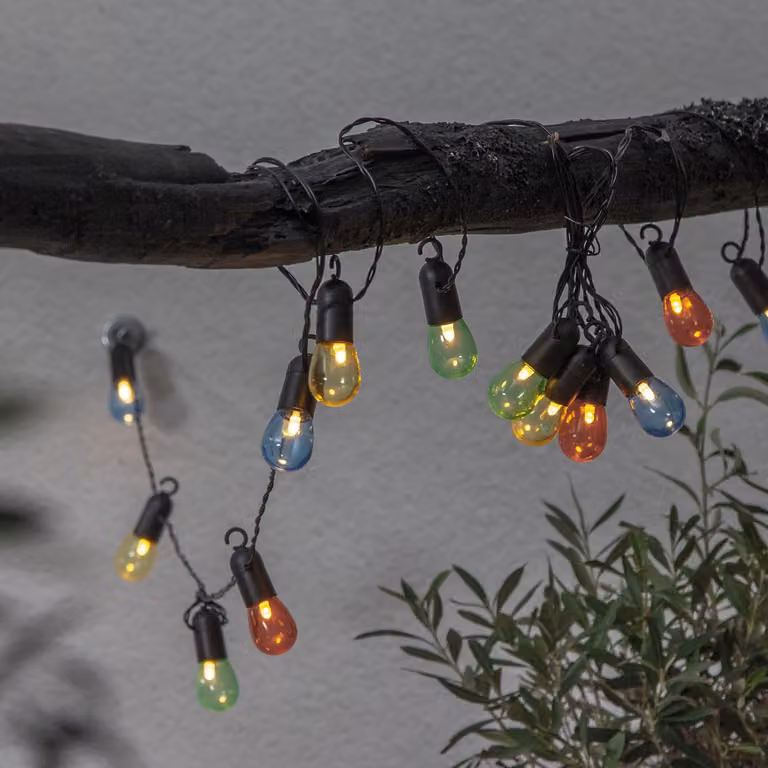 Ghirlanda da giardino 16 luci LED PICCOLO GANCIO