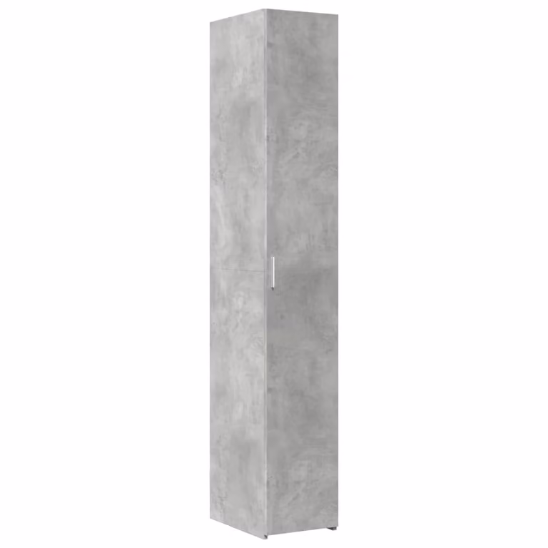 Credenza Grigio Cemento 30x42,5x185 cm in Legno Ingegnerizzato