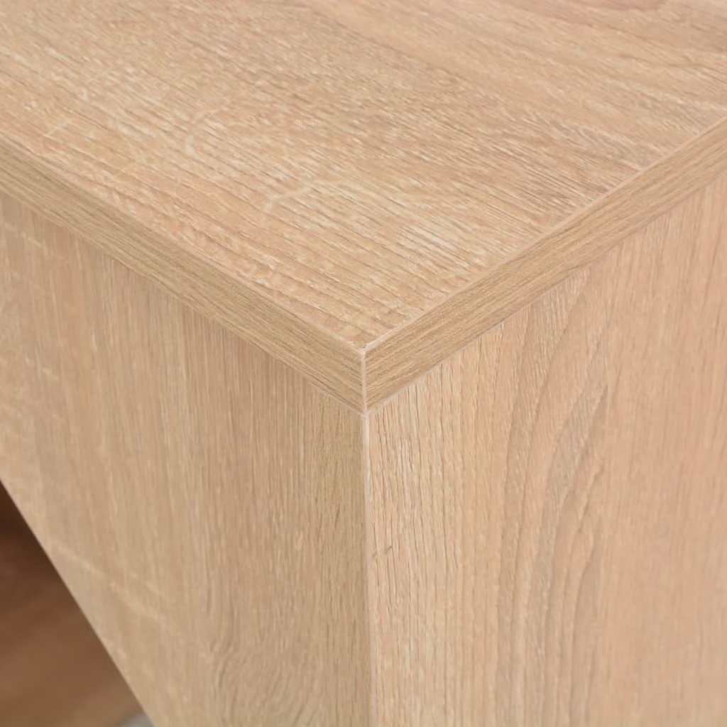 vidaXL Tavolo da bar con armadio look rovere 115 x 59 x 200 cm