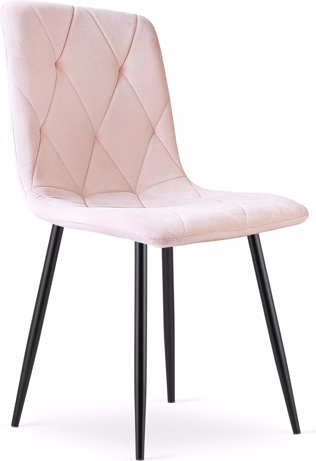 Poltrona LIBRA - velluto rosa chiaro / gambe nere, quantità: 1