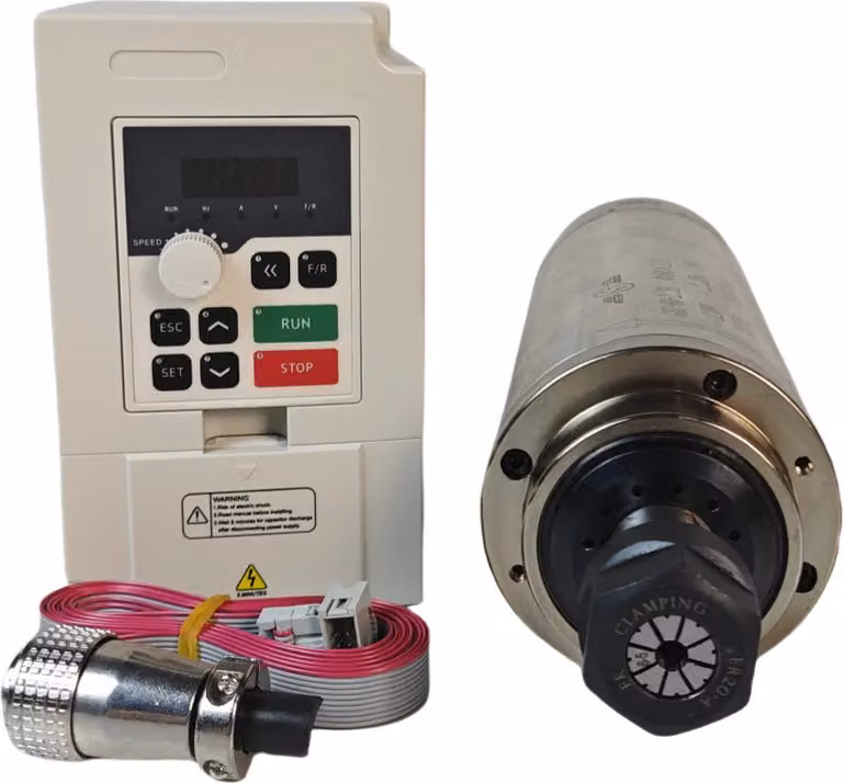 motore mandrino ER20 da 2,2 kW, raffreddato ad aria, velocità operativa precisa 10-24000 giri/min, set 4
