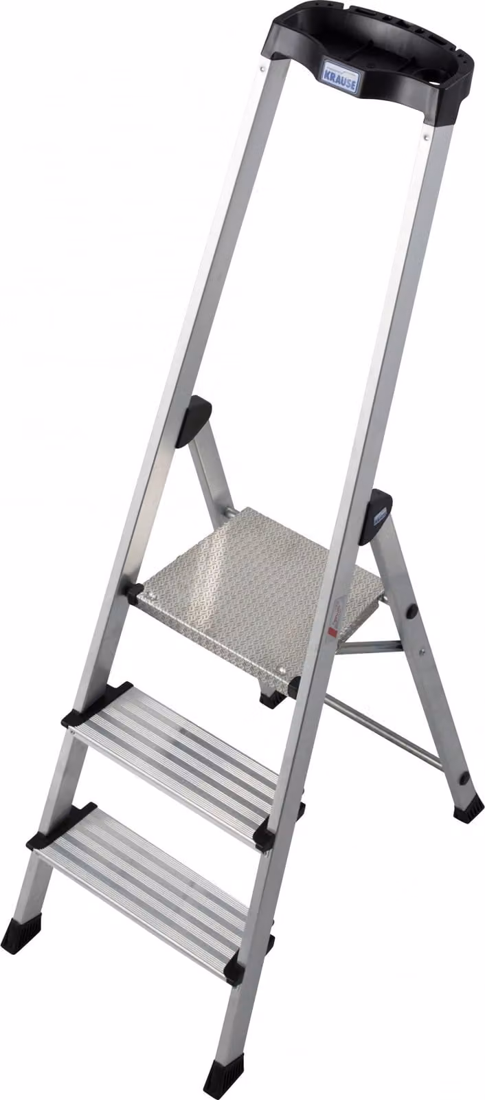Scala a pioli Krause Safety con ripiano, 4 gradini
