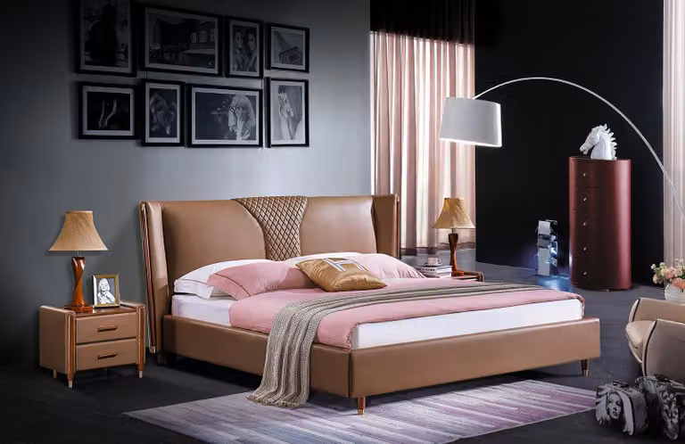 Bett Gepolstert Preiswerte Möbel Schlafzimmer Doppelbett Luxus Betten 180x200