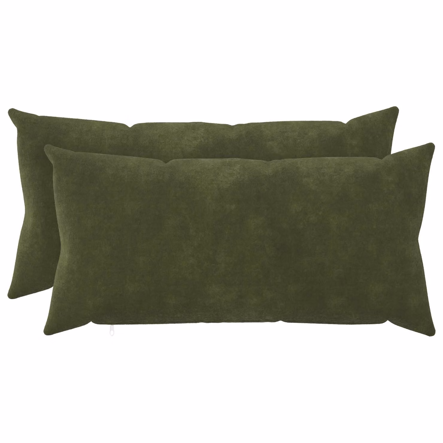 Set di 2 federe vidaXL HEERLEN in microfibra verde, L 40 cm x P 80 cm