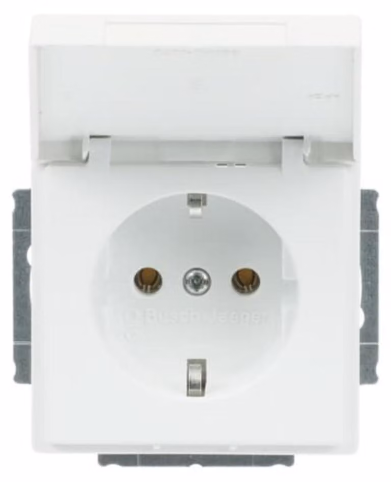Busch-Jaeger inserto presa di corrente a cerniera, studiows mt 20 EUK-884